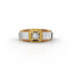 Women’s Sterling Silver Slotted Solitaire Diamond Ring