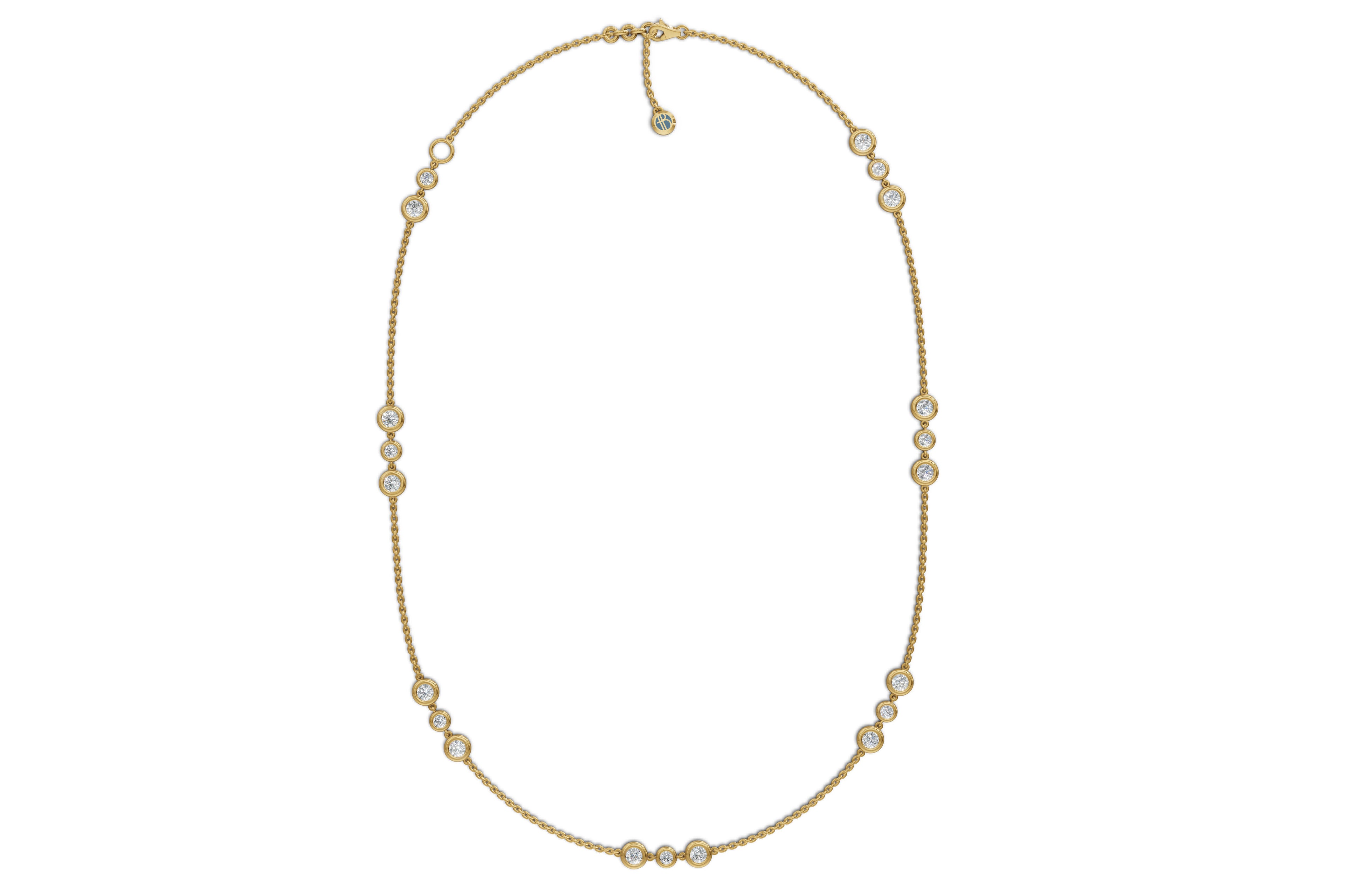 Sutr Triad Setting By the Yard Necklace