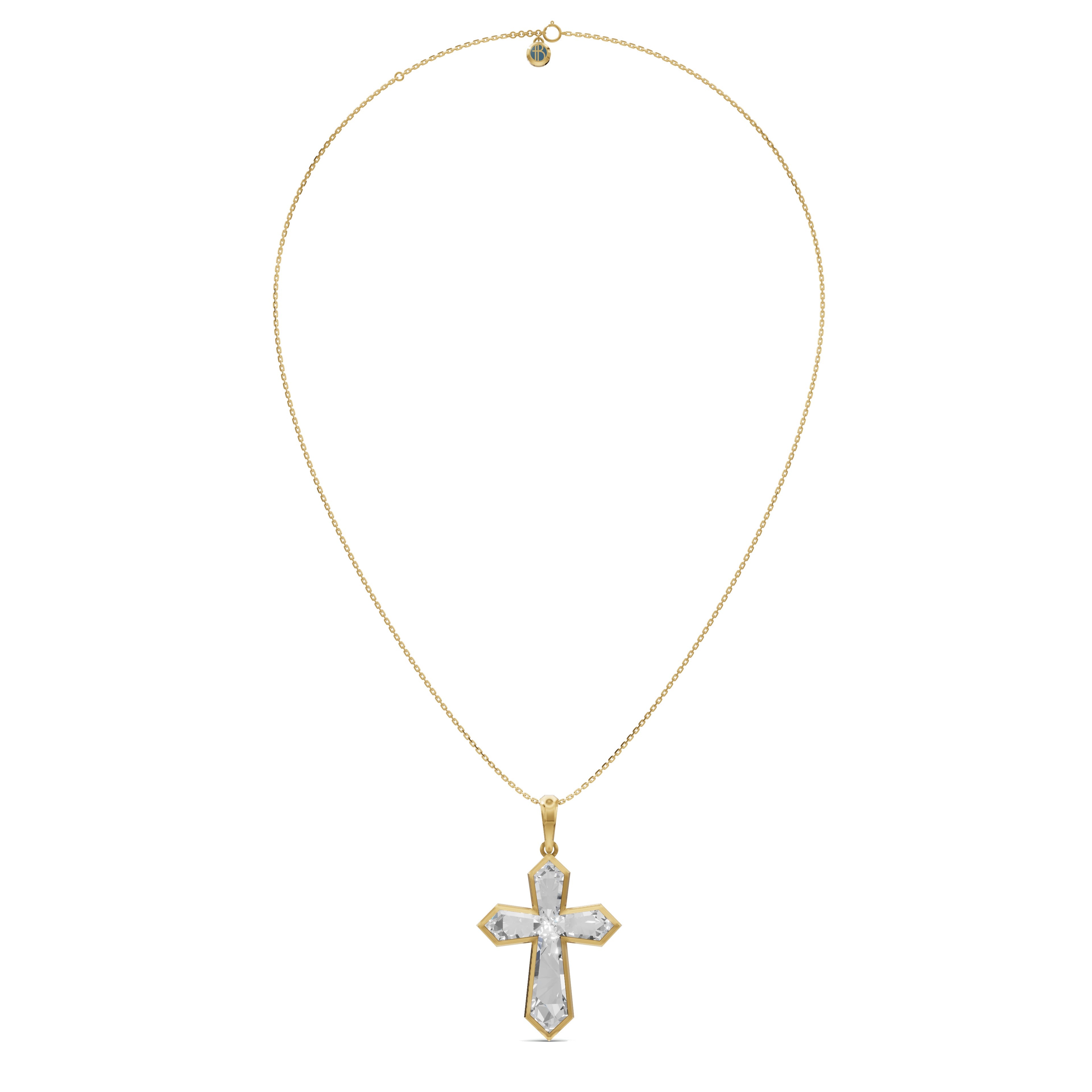 Aster Cross Pendant