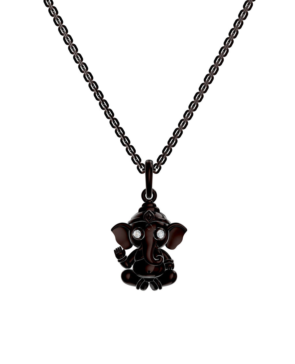 Chocolate-Brown Finished Silver