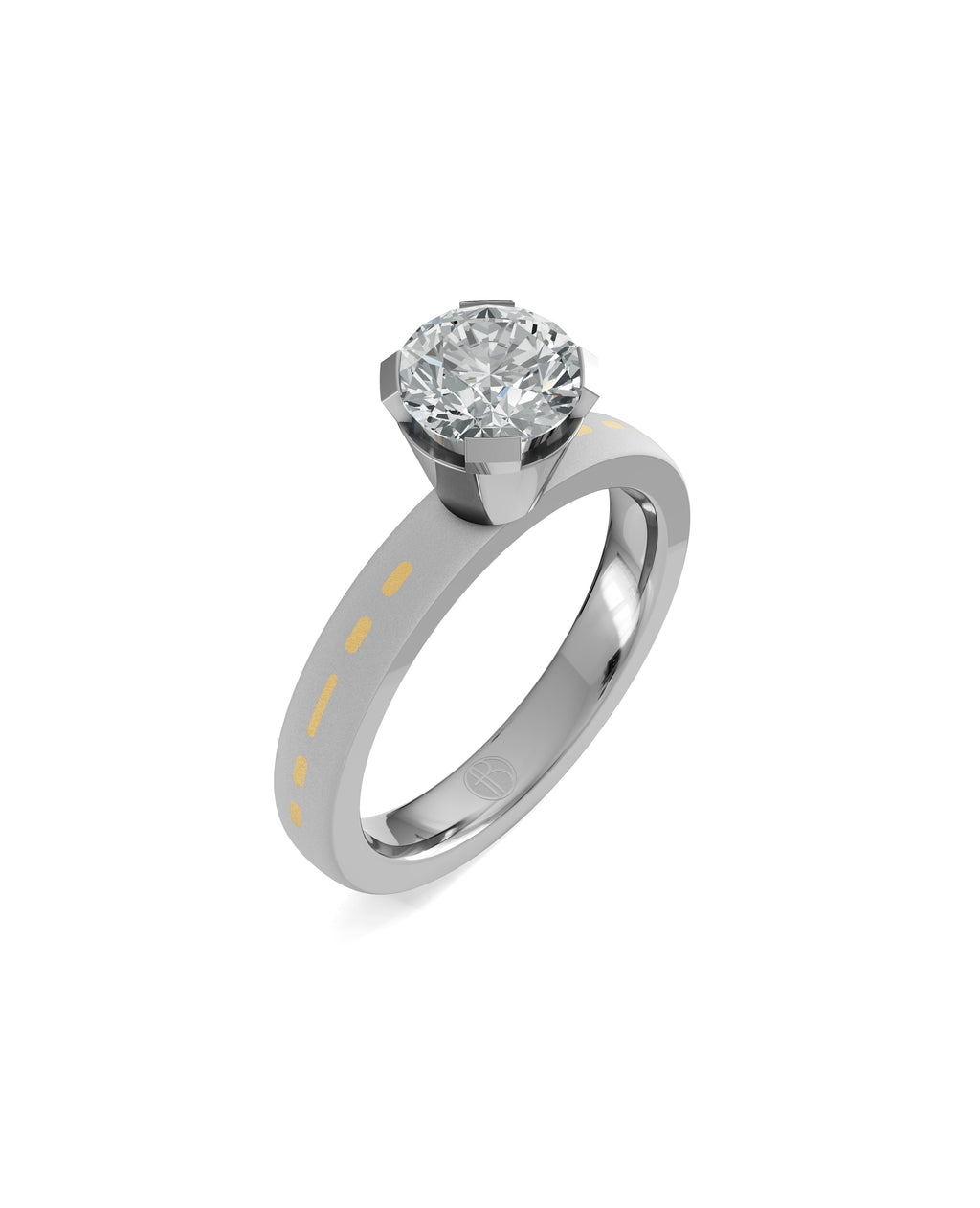 Substance Pulse Solitaire Ring