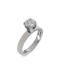 Substance Pulse Solitaire Ring