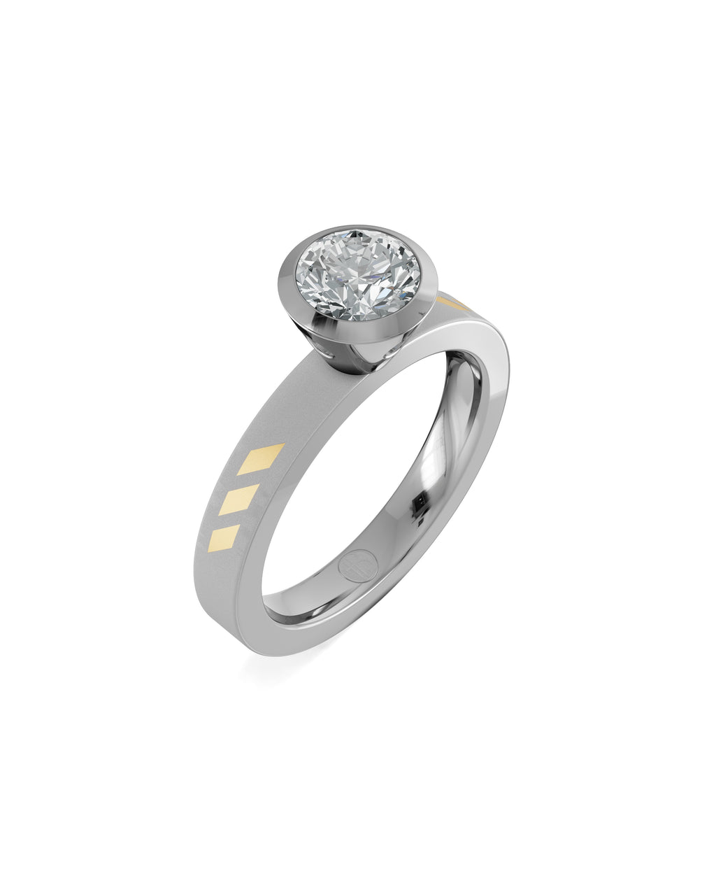 Substance Block Solitaire Ring