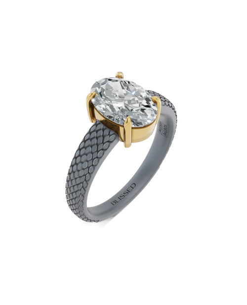 Enigma Silent Halo Solitaire Ring