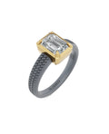 Sterling Silver and Lab-Grown Diamond Ring for Women's
