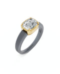 Sterling Silver and Lab-Grown Diamond Ring for Women's