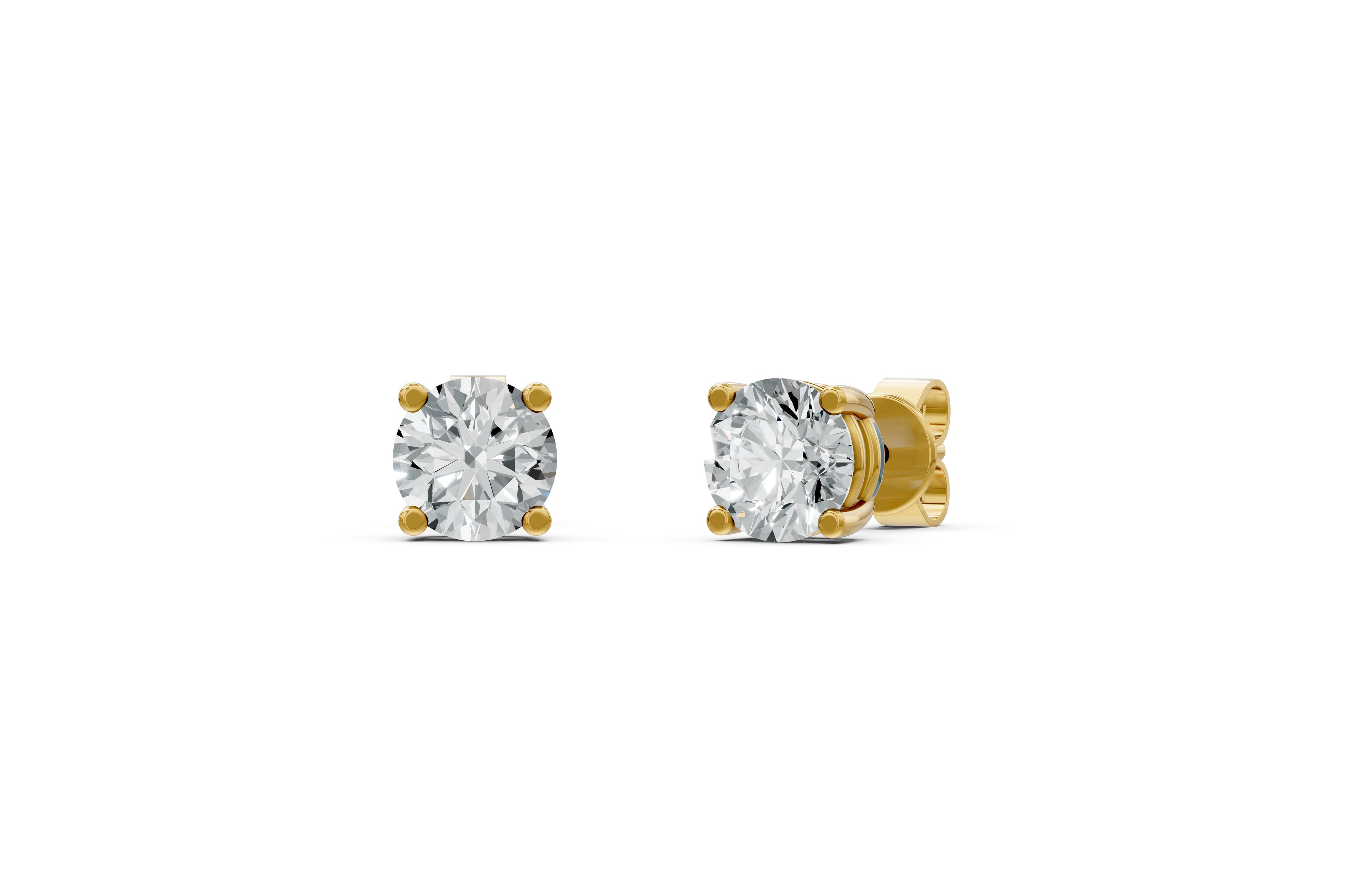 Spark Round Stud Earings