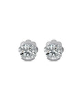 Substance Half Bezel Stud Earrings