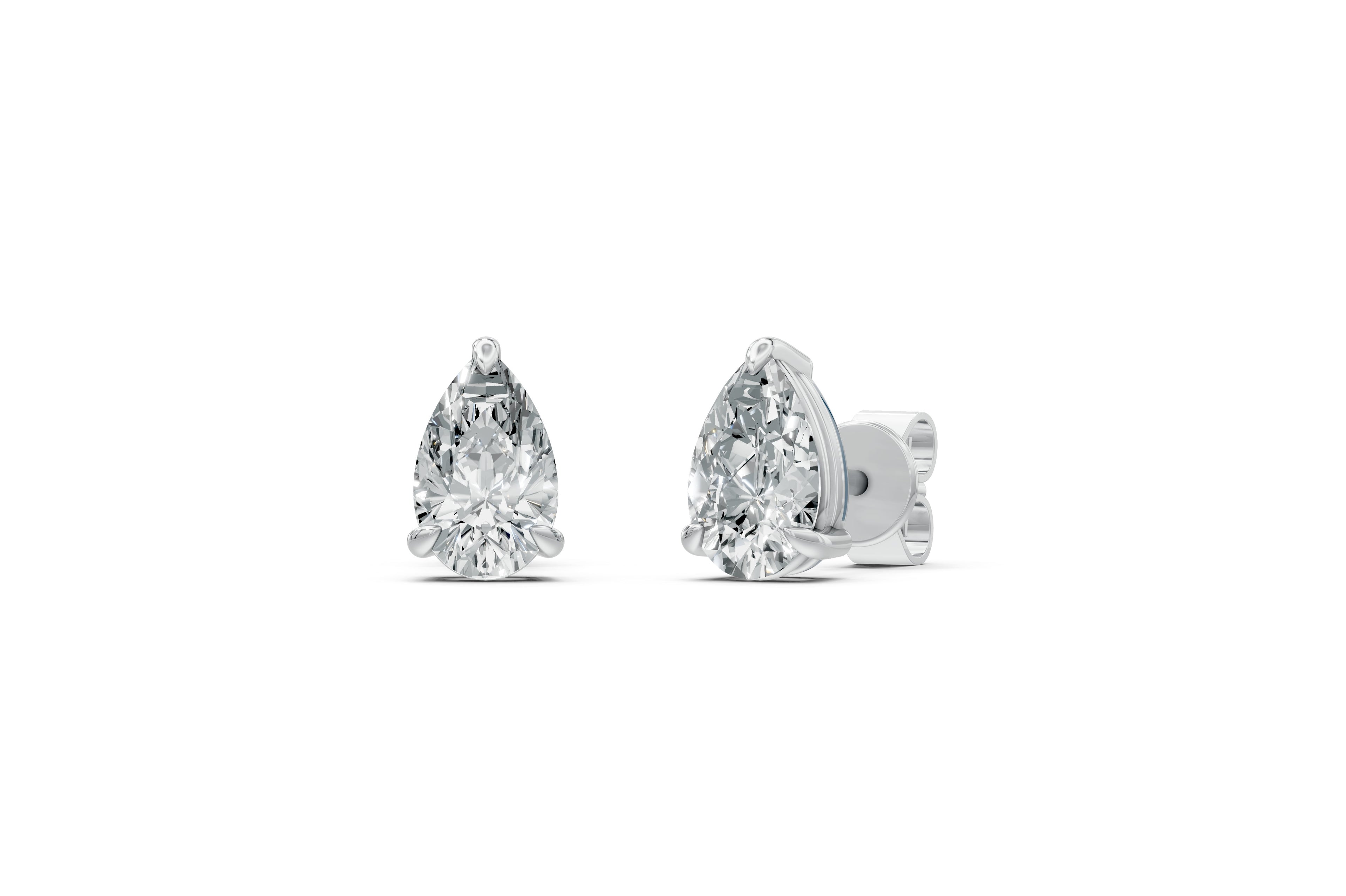 Spark Pear Stud Earings