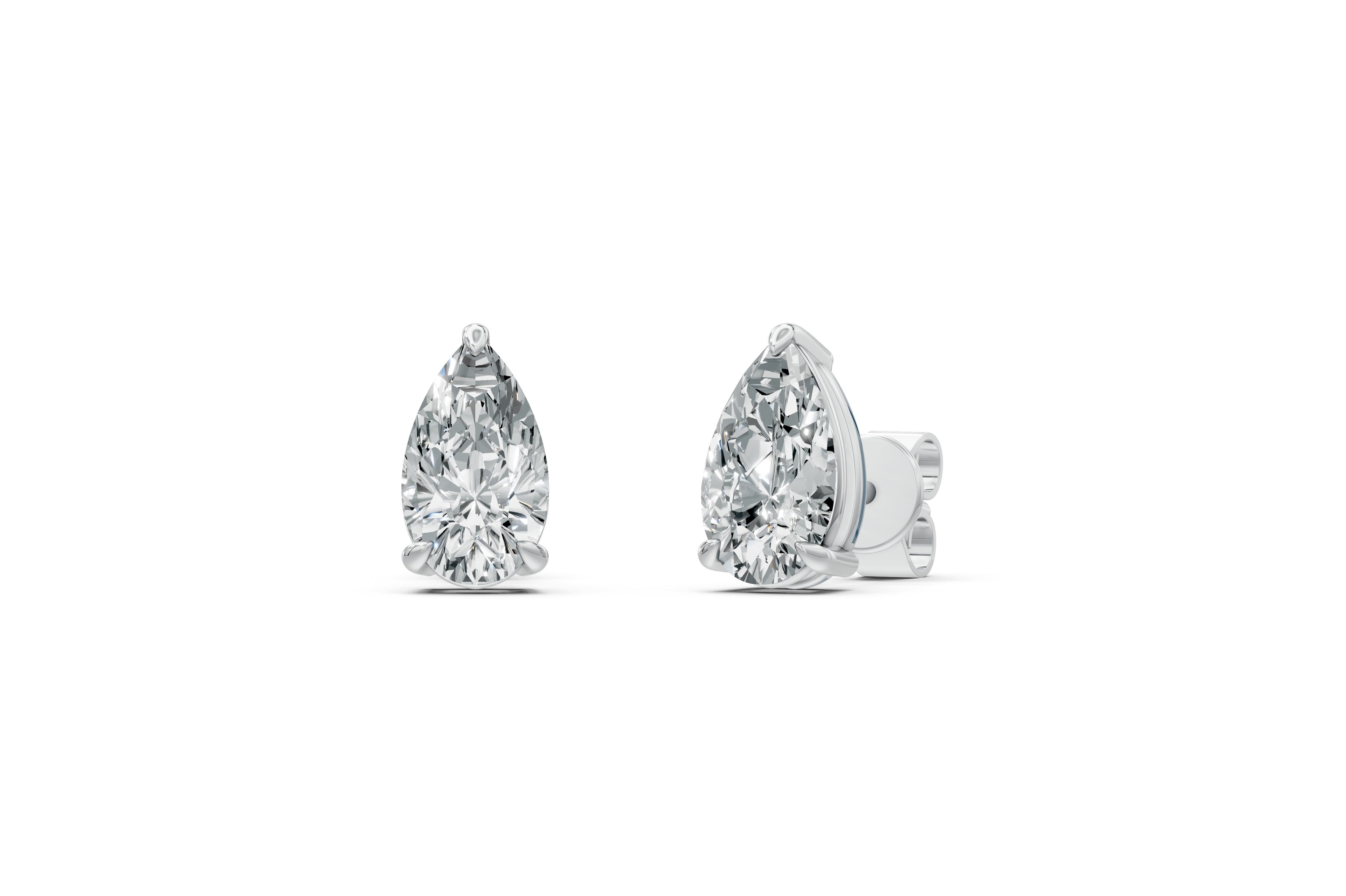 Spark Pear Stud Earings
