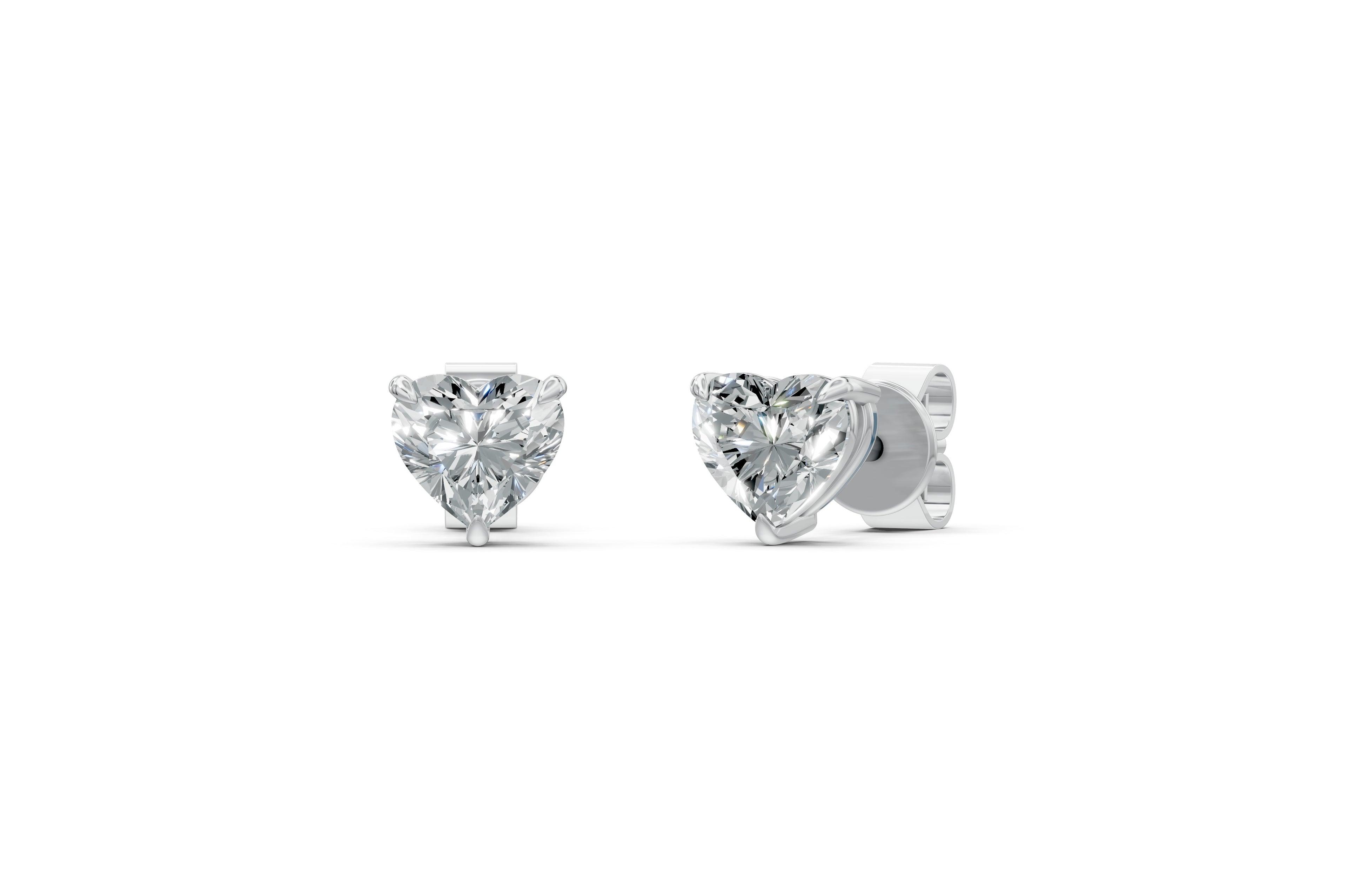 Spark Heart Stud Earings