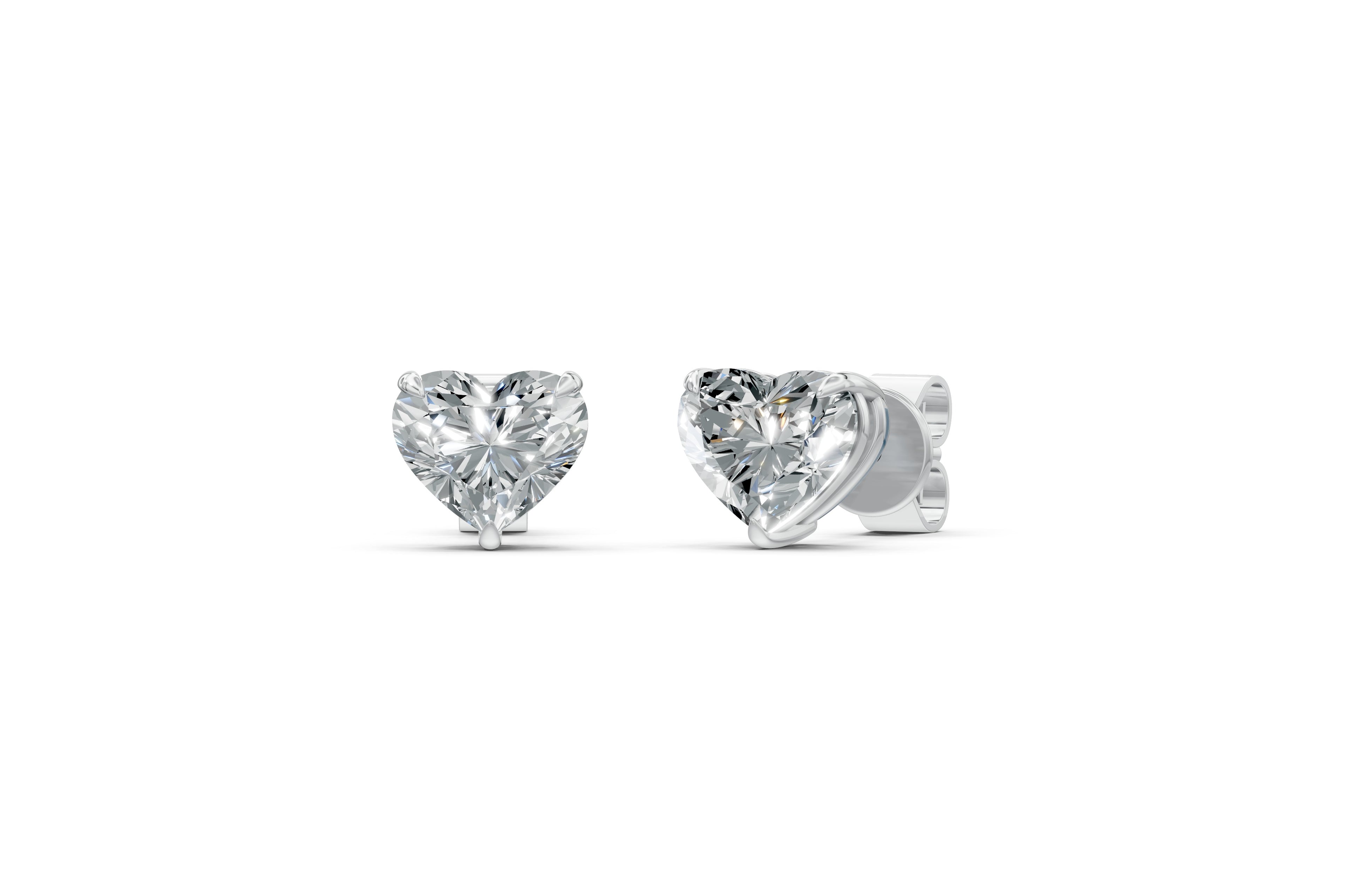 Spark Heart Stud Earings