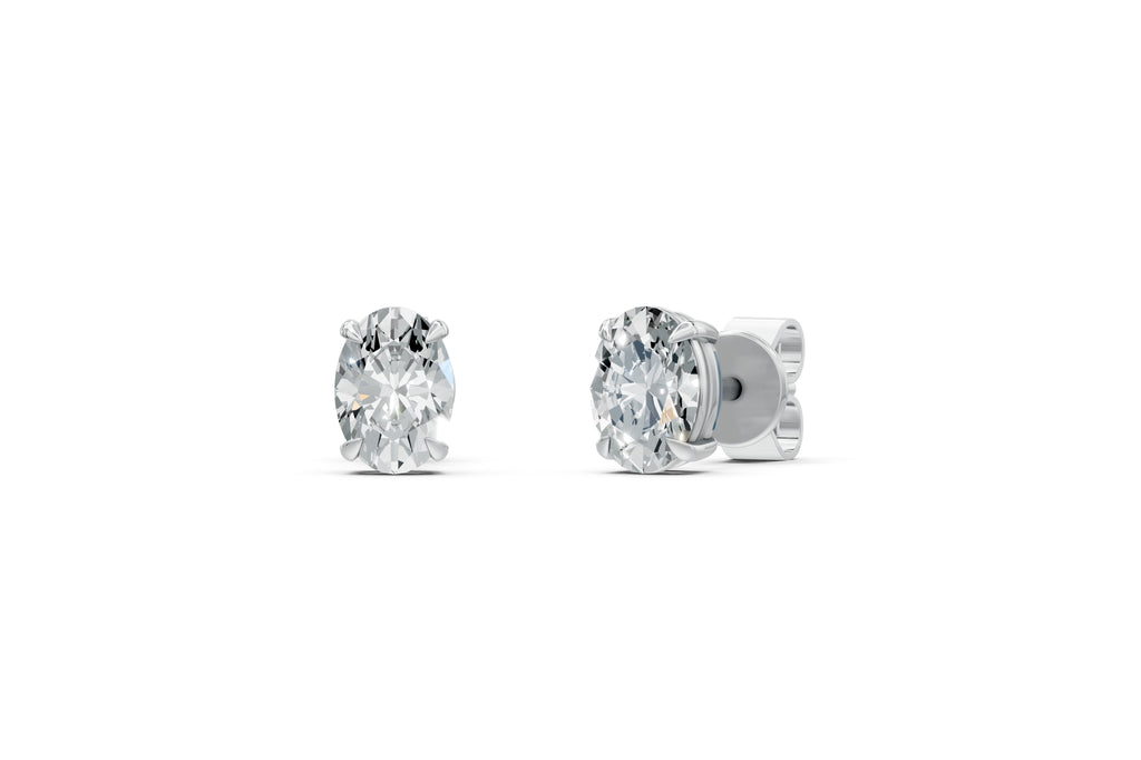 Spark Oval Stud Earings