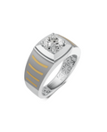 Platinum and Hand-inlaid 22k Gold