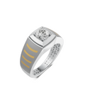 Platinum and Hand-inlaid 22k Gold