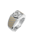 Platinum and Hand-inlaid 22k Gold
