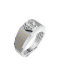 Platinum and Hand-inlaid 22k Gold