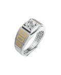 Platinum and Hand-inlaid 22k Gold