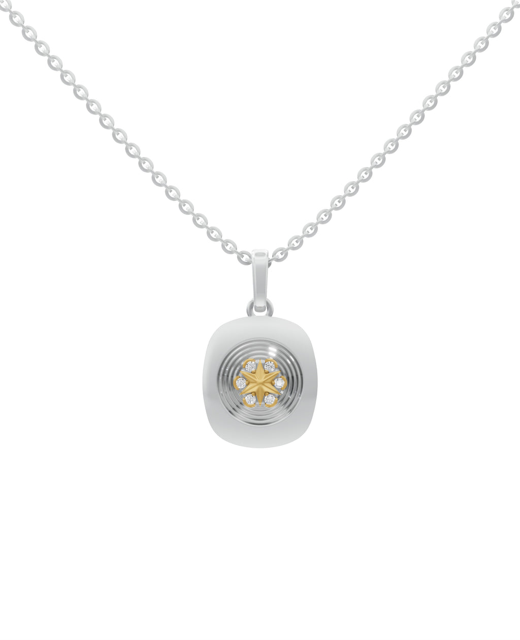 Sterling Silver and Gold Motif