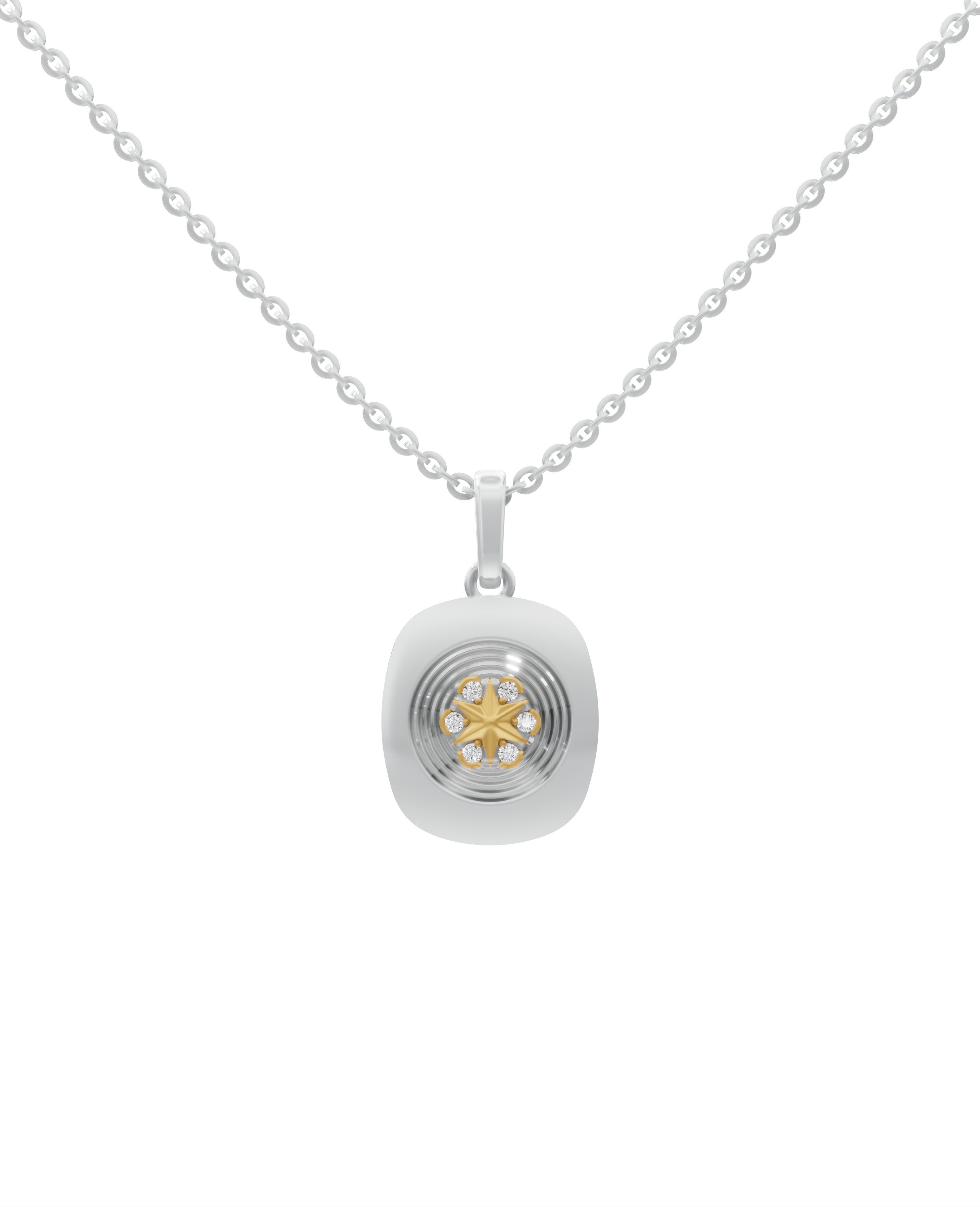 Sterling Silver and Gold Motif