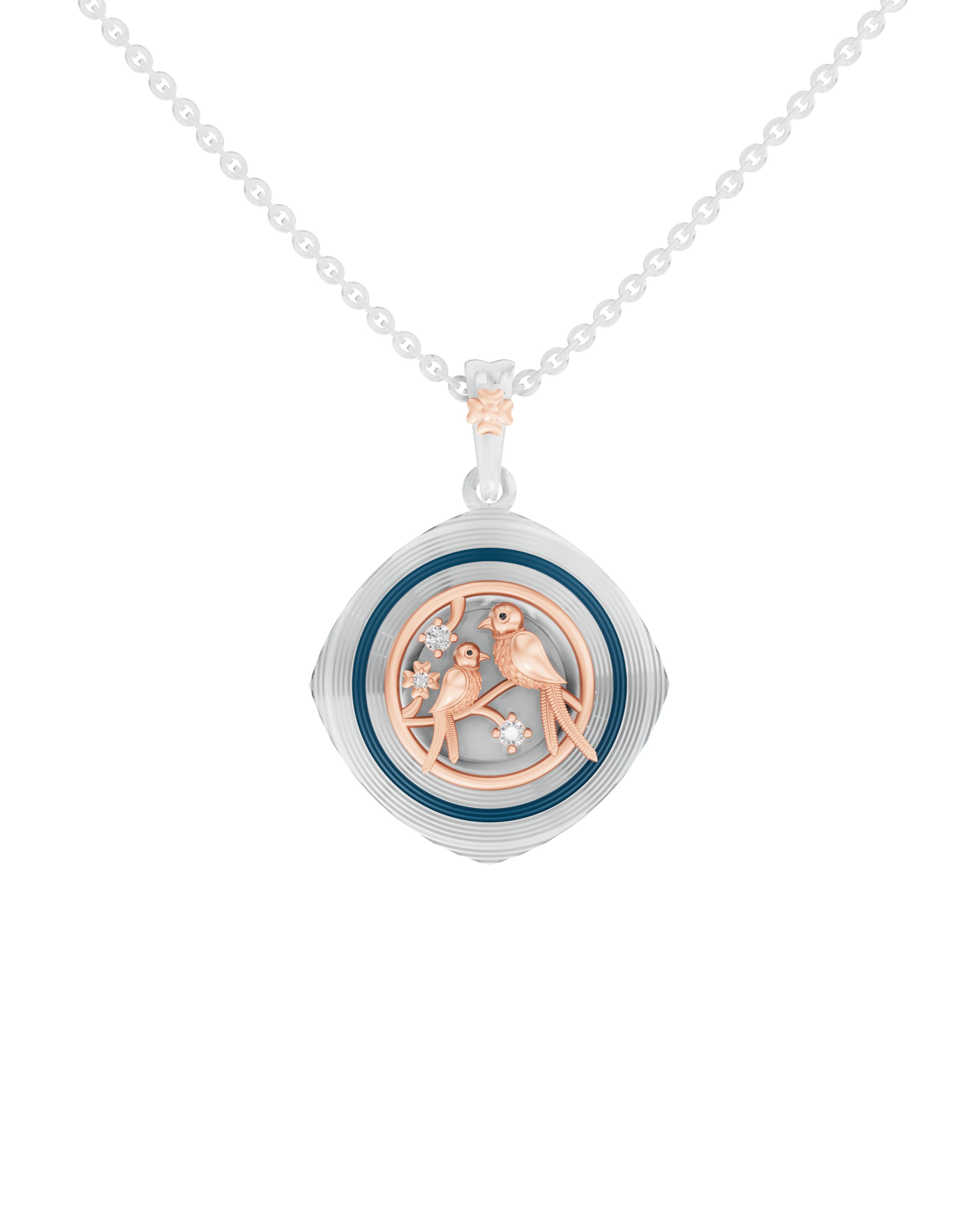 Sterling Silver and Gold Motif