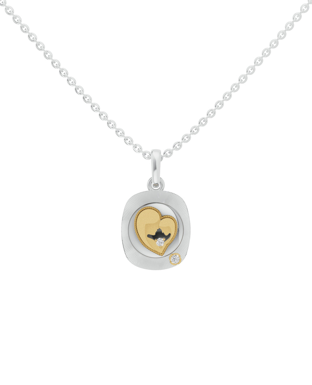 Sterling Silver and Gold Motif