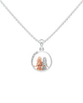 Sterling Silver with Gold motif