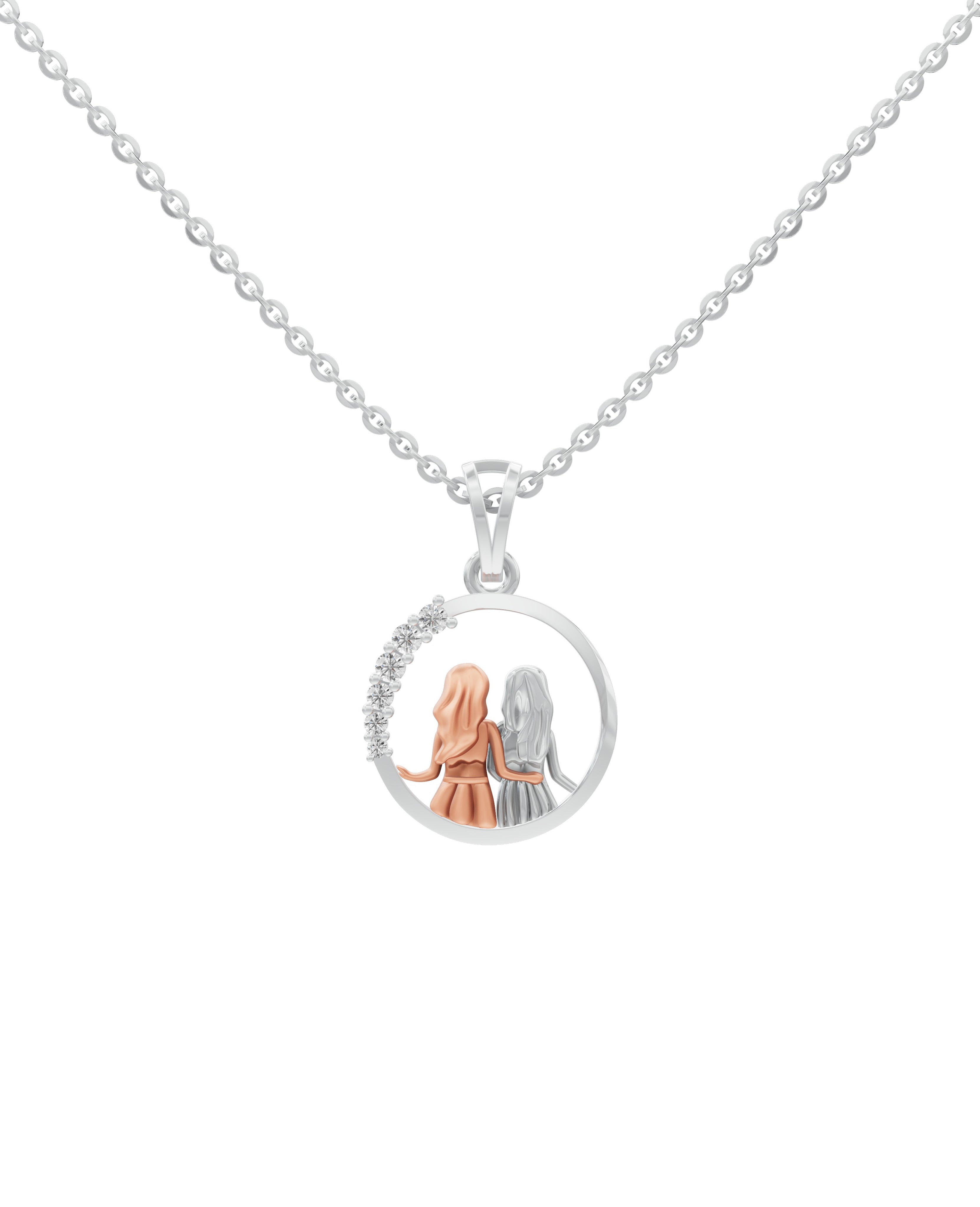 Sterling Silver with Gold motif