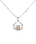 Sterling Silver with Gold motif
