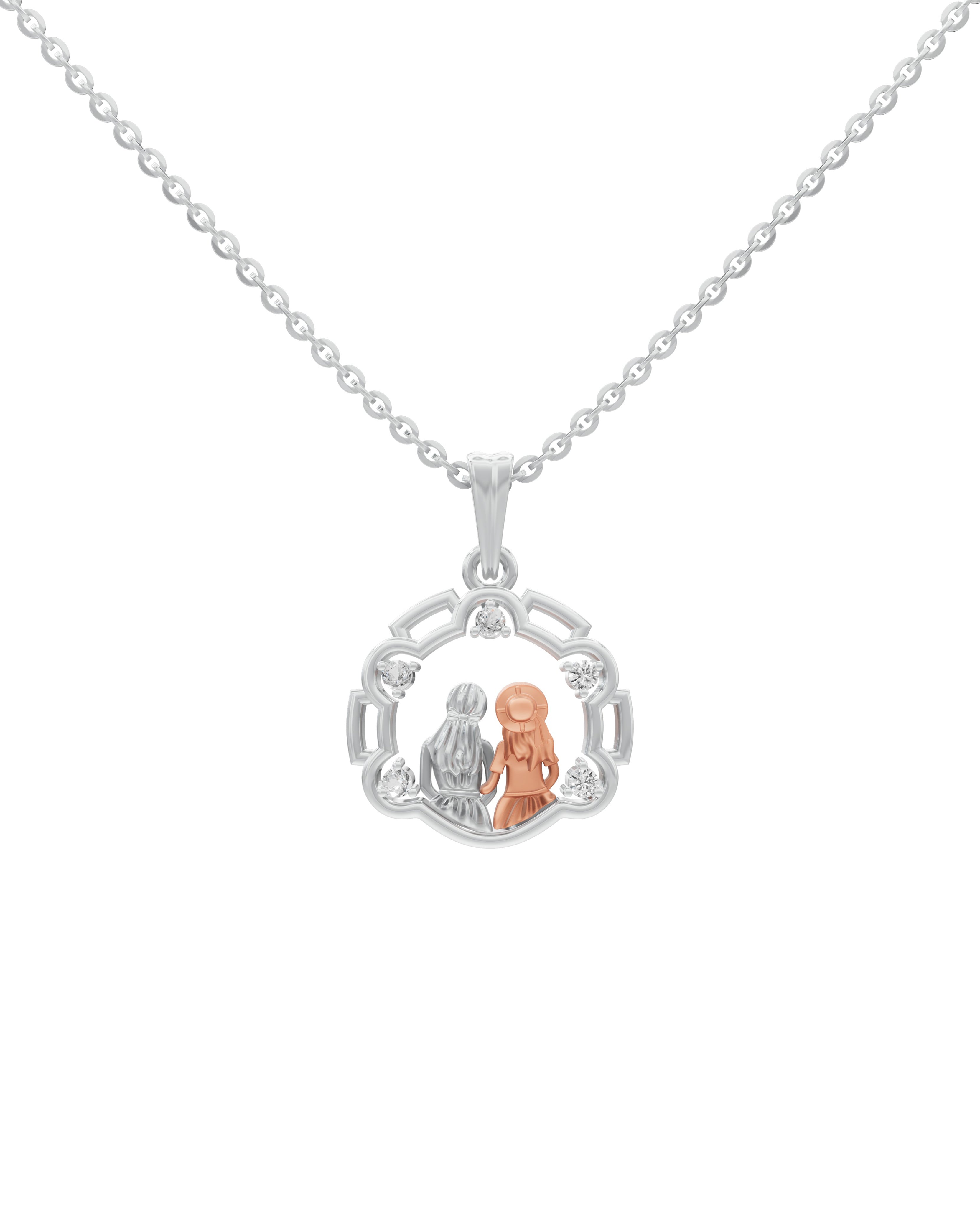 Sterling Silver with Gold motif