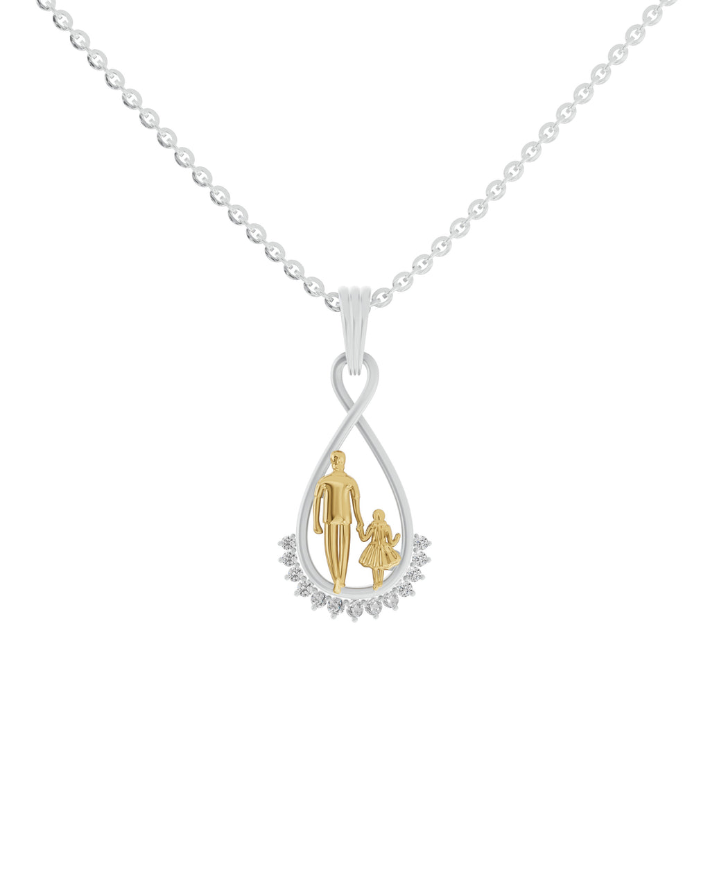Sterling Silver and Gold Motif