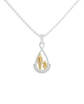 Sterling Silver and Gold Motif