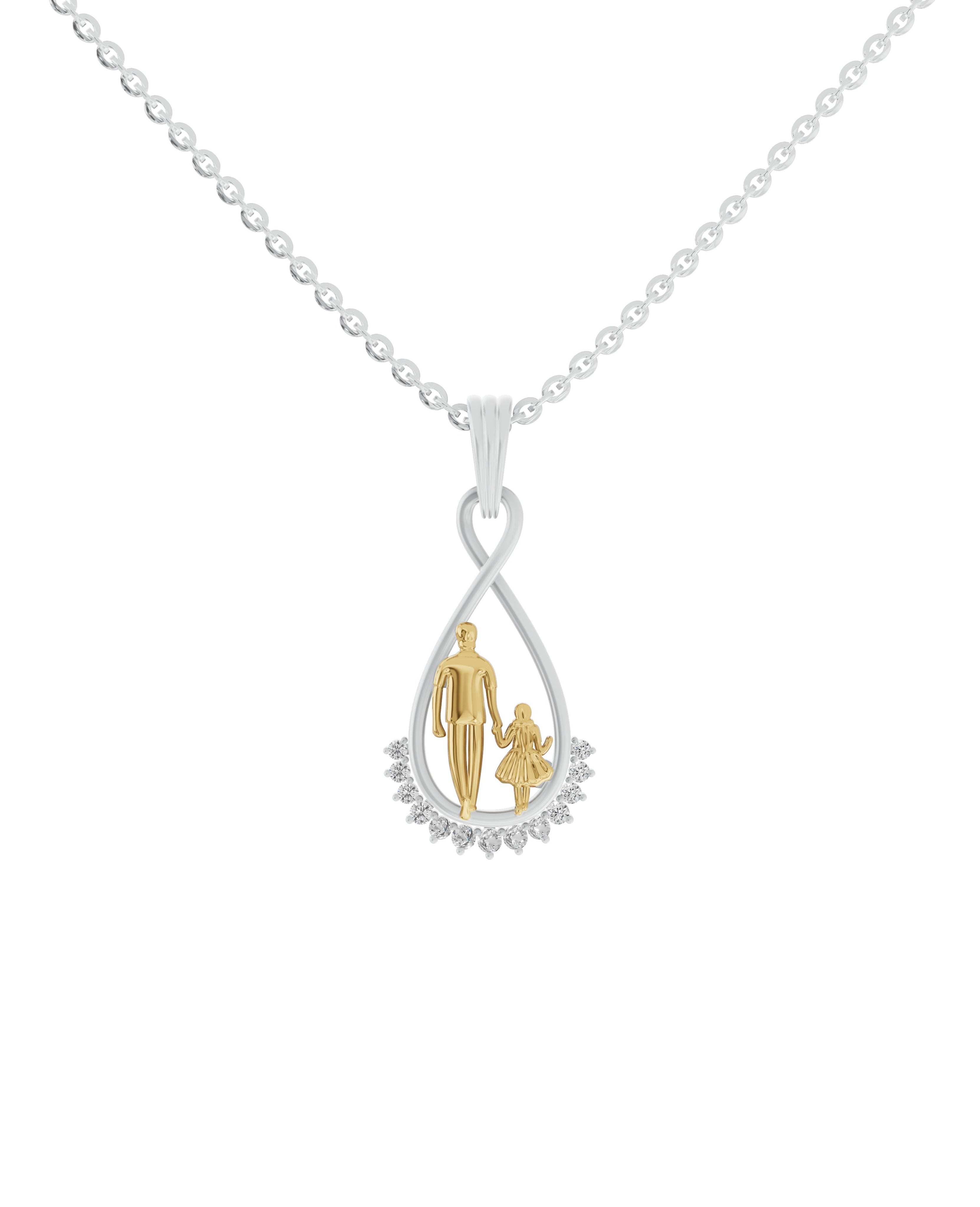 Sterling Silver and Gold Motif