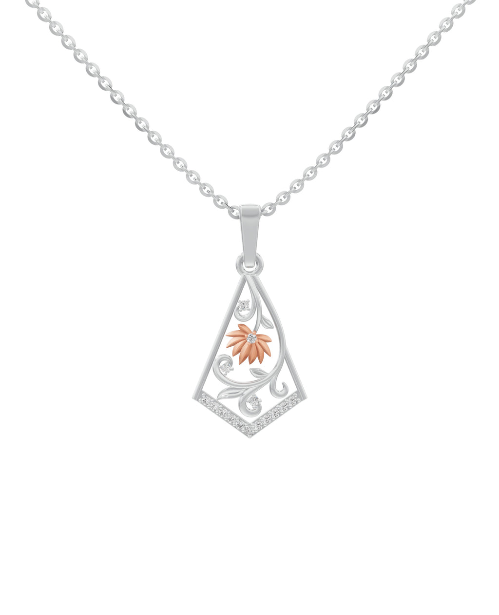 Sterling Silver with Gold motif