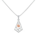 Sterling Silver with Gold motif