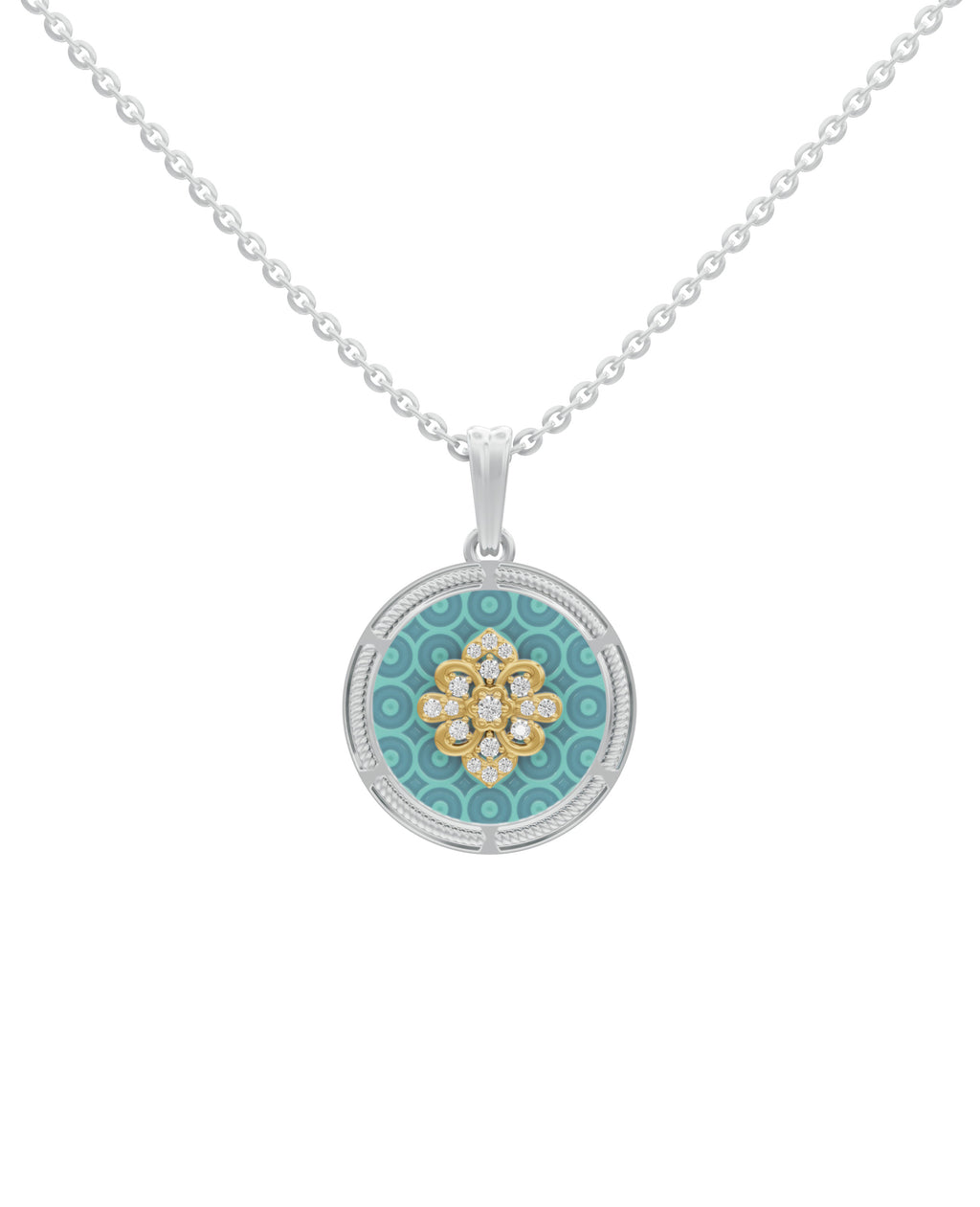 Sterling Silver and Gold Motif