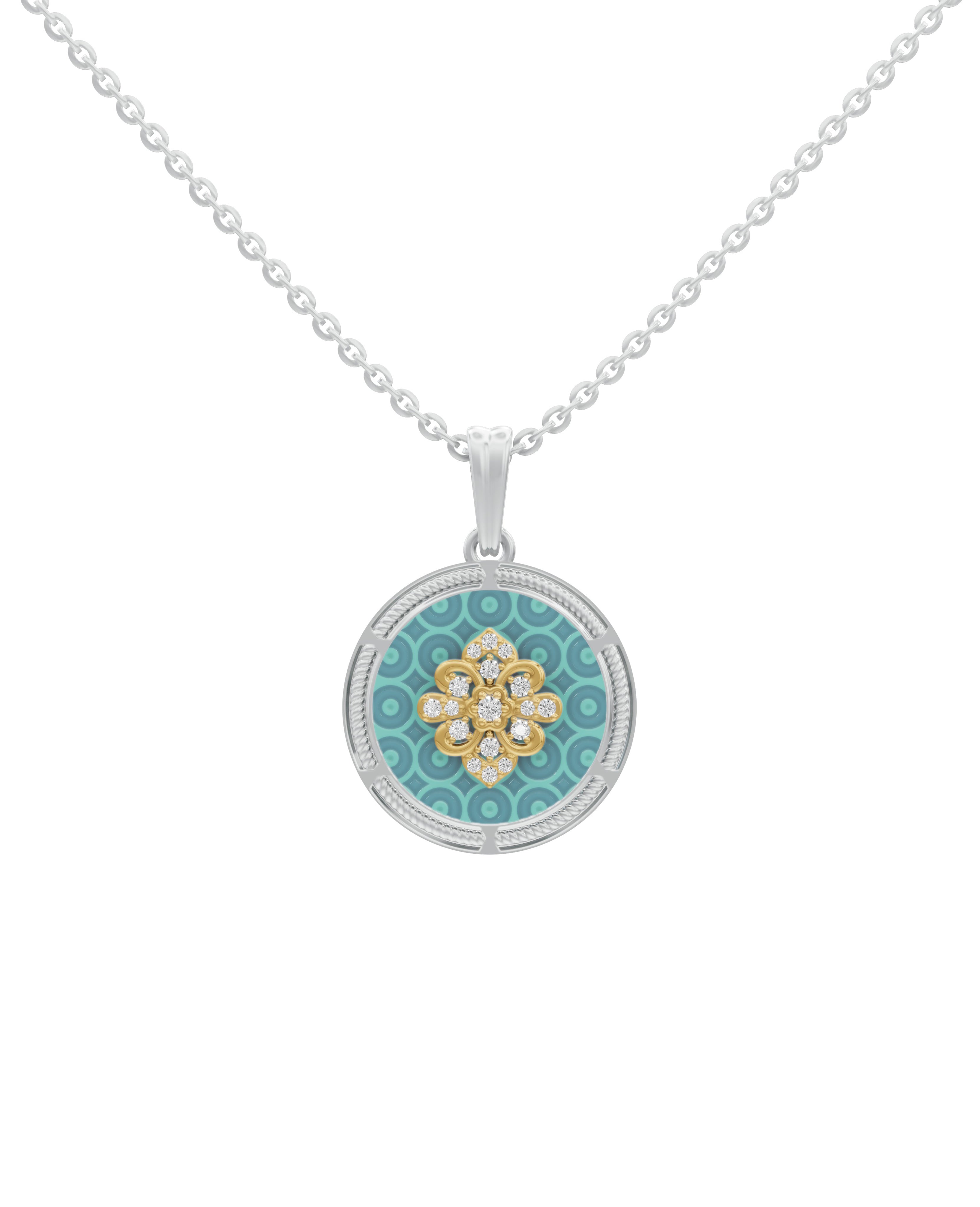 Sterling Silver and Gold Motif