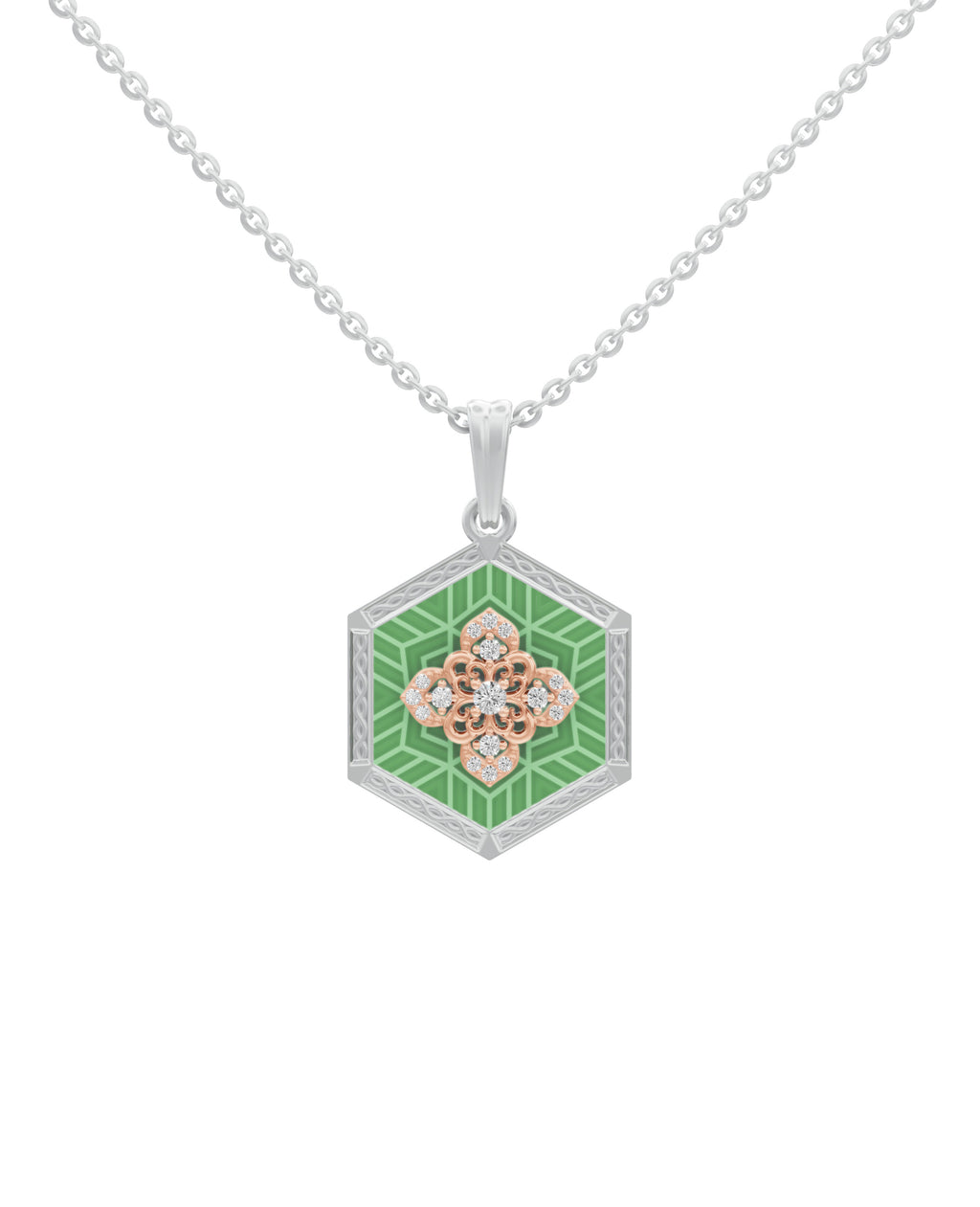Sterling Silver and Gold Motif