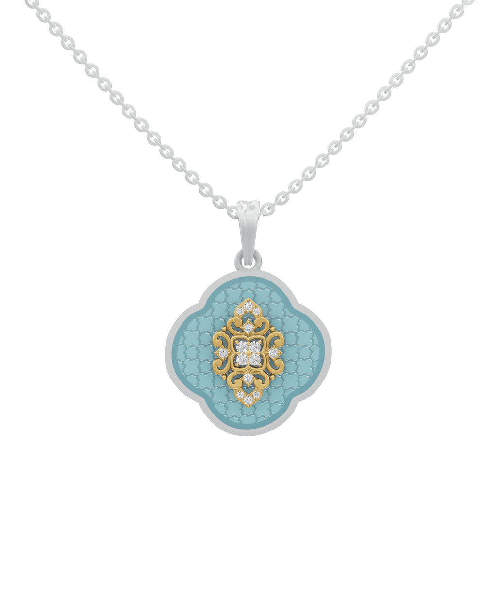 Sterling Silver and Gold Motif