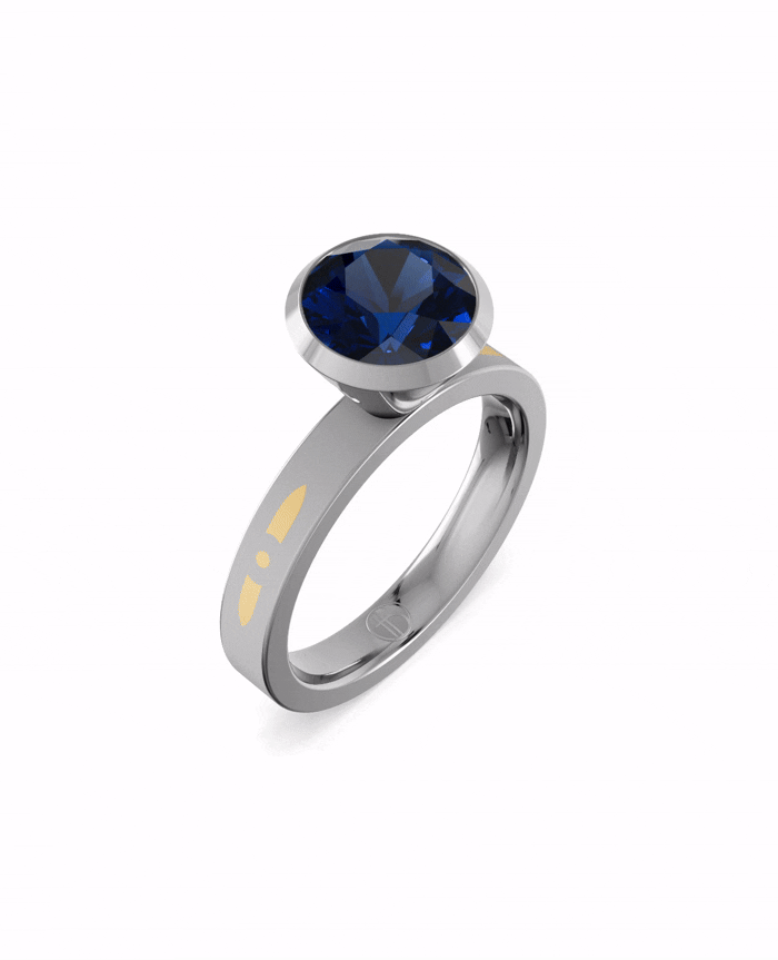 Substance Crest Solitaire Ring
