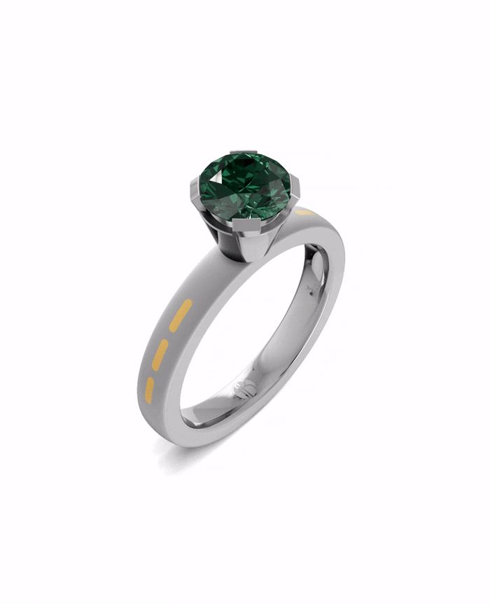 Substance Flow Solitaire Ring