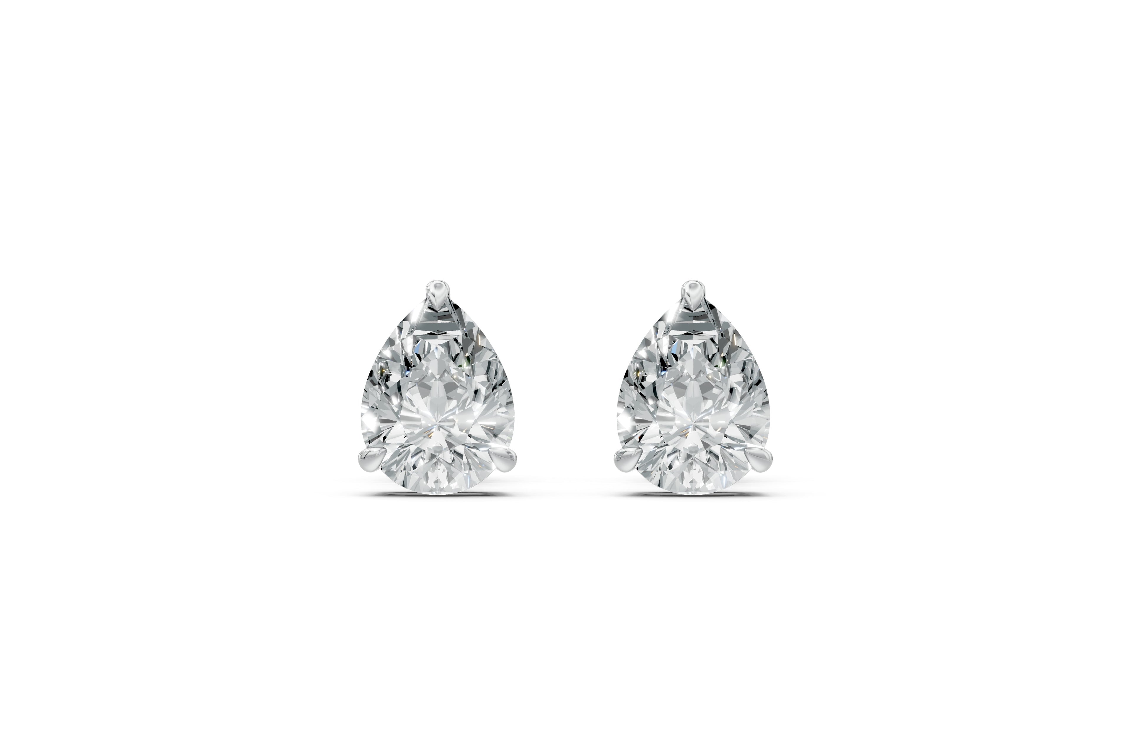 Spark Pear Stud Earings