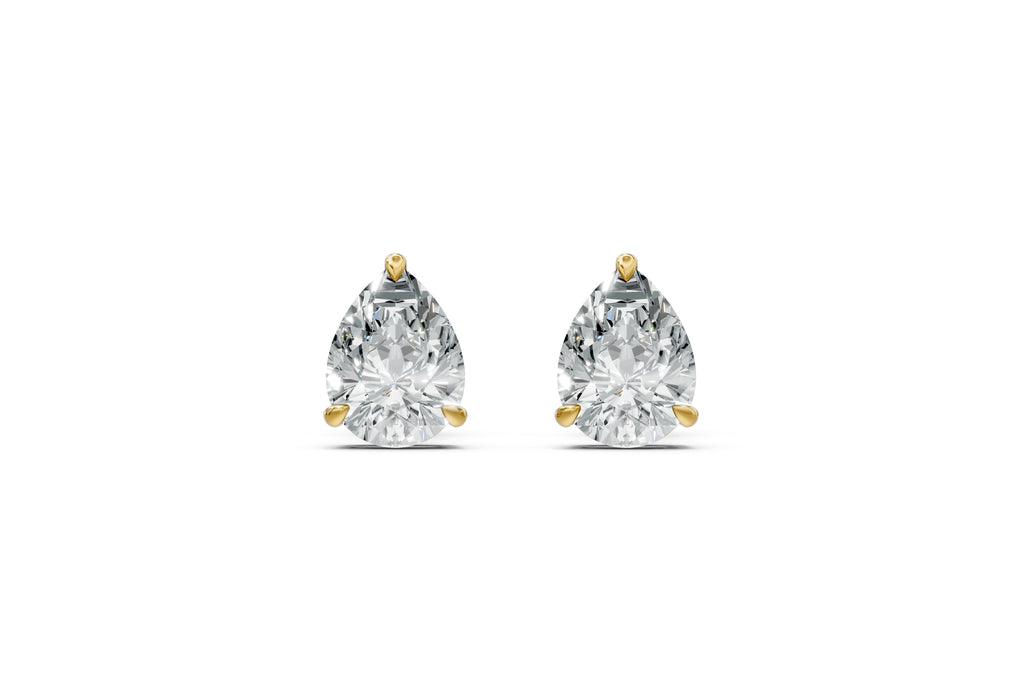 Spark Pear Stud Earings