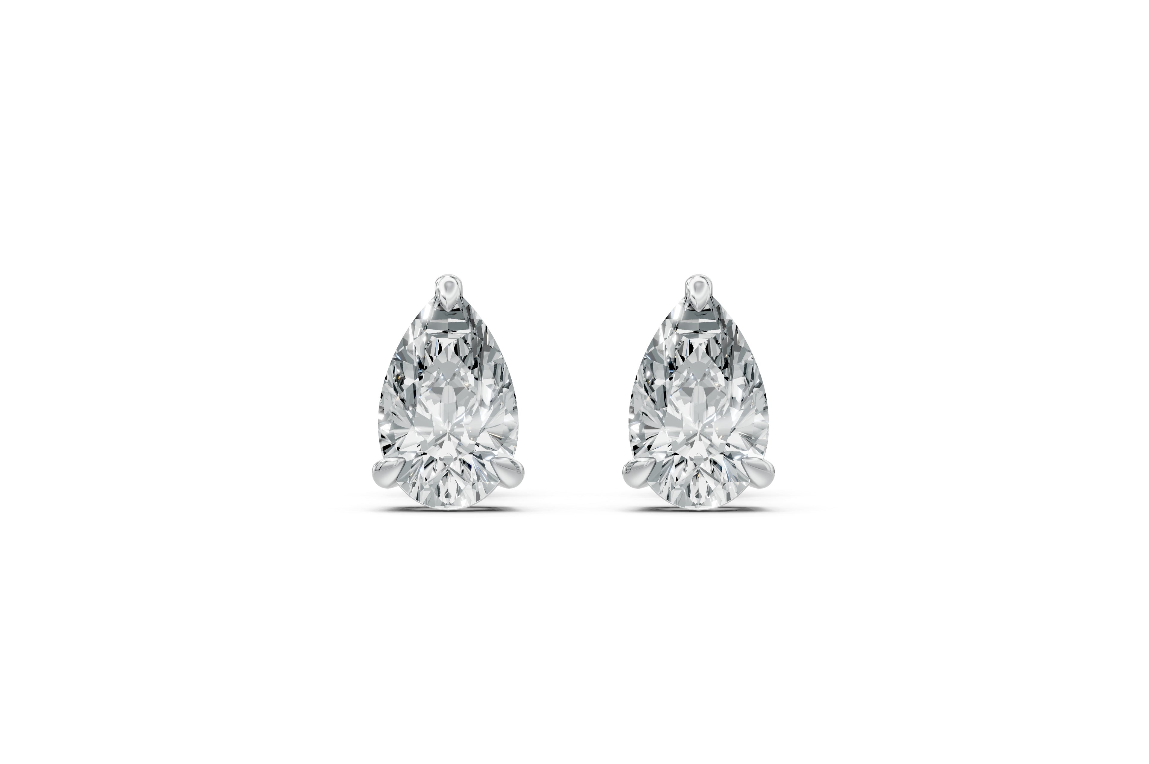 Spark Pear Stud Earings