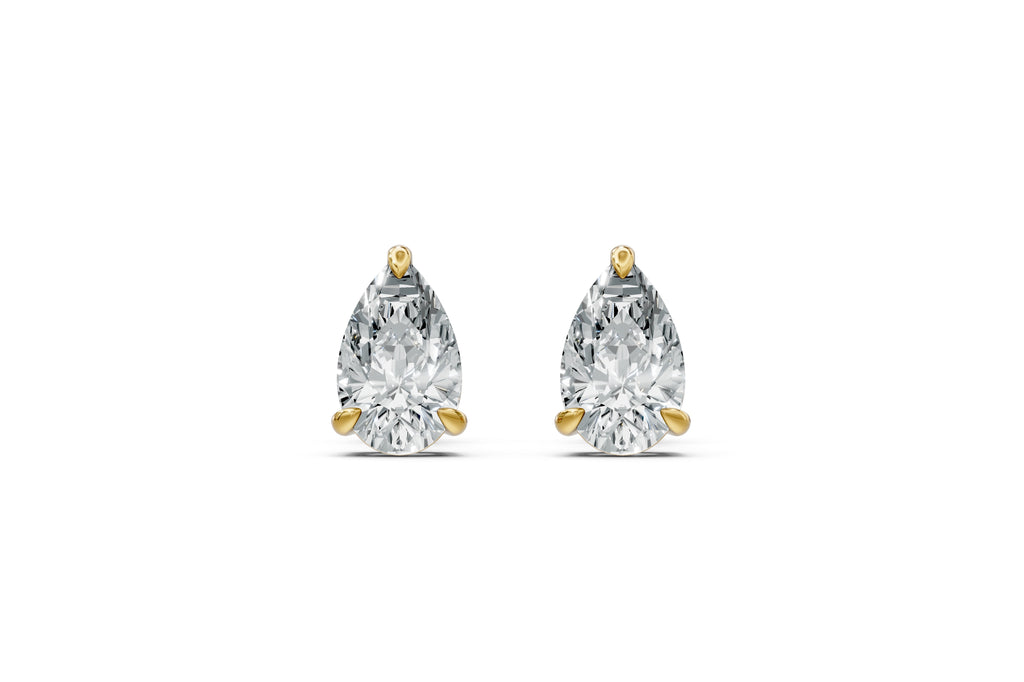 Spark Pear Stud Earings