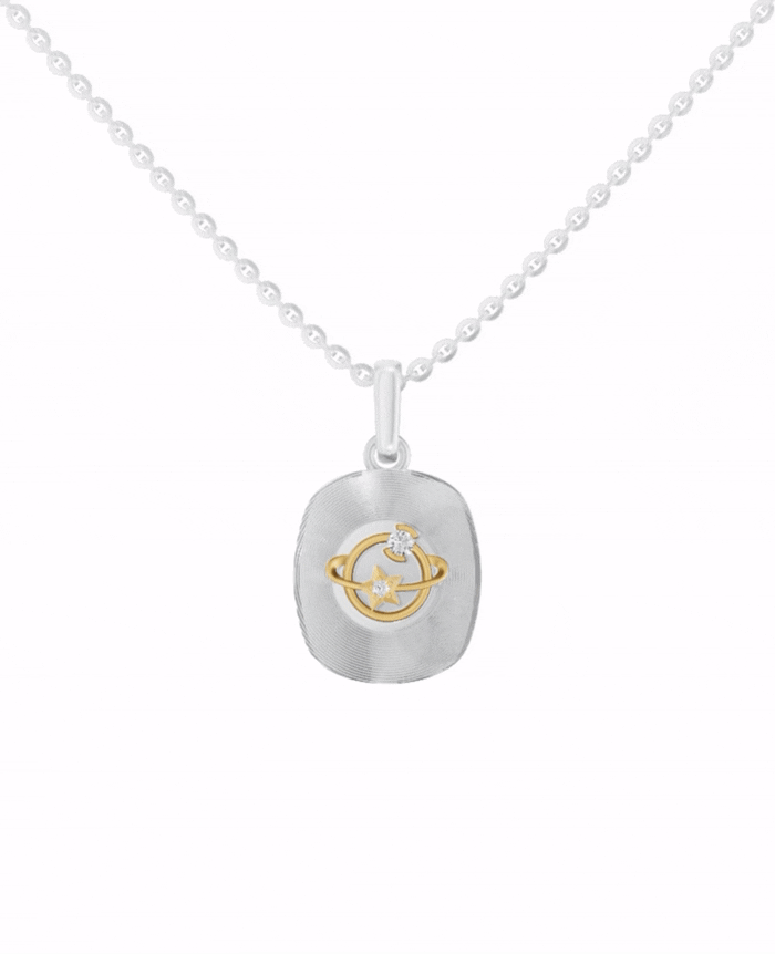 Sterling Silver and Gold Motif