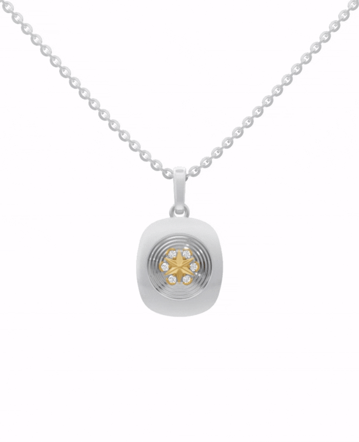 Sterling Silver and Gold Motif