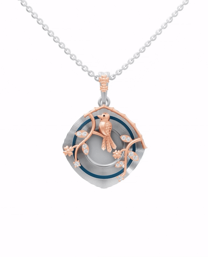 Sterling Silver and Gold Motif