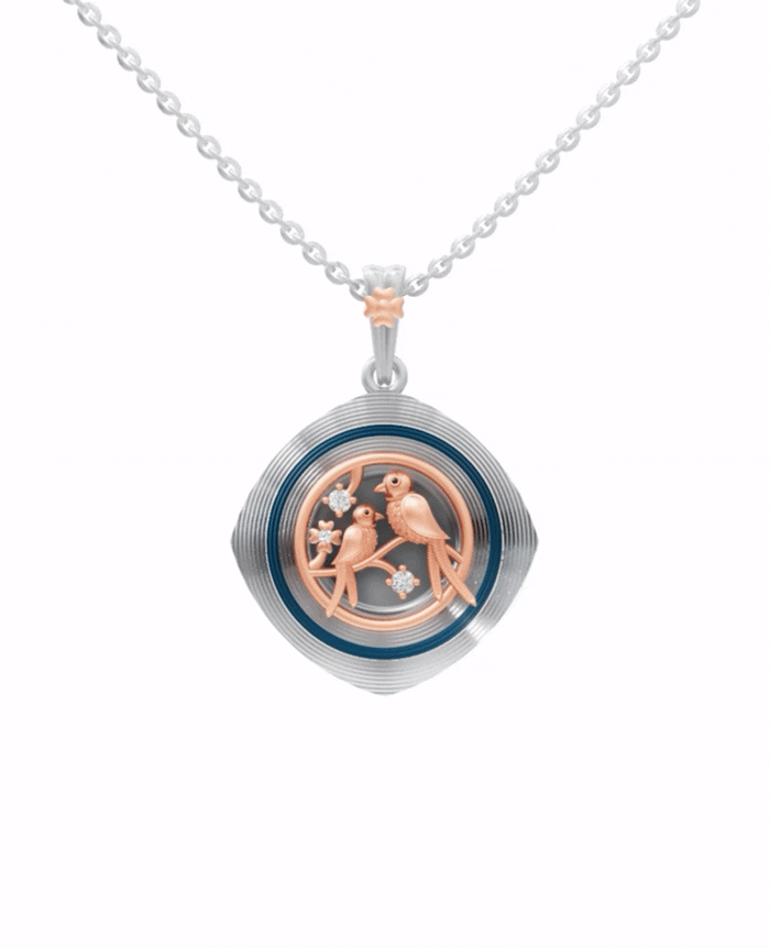 Sterling Silver and Gold Motif
