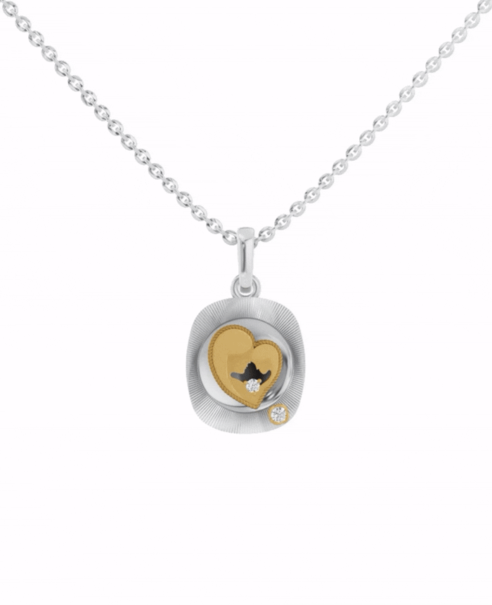 Sterling Silver and Gold Motif
